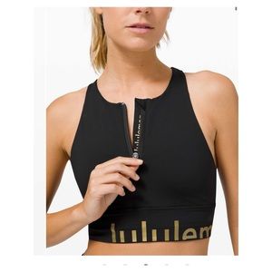lululemon athletica Black and Gold Sports Bra